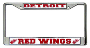 Detroit Red Wings License Plate Frame Chrome - Rico Industries