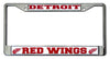 Detroit Red Wings License Plate Frame Chrome - Rico Industries