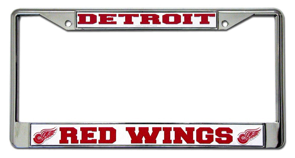 Detroit Red Wings License Plate Frame Chrome - Rico Industries
