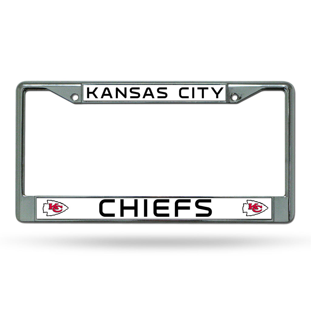 Kansas City Chiefs License Plate Frame Chrome - Rico Industries