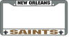 New Orleans Saints License Plate Frame Chrome - Rico Industries