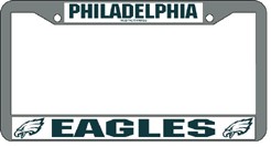 Philadelphia Eagles License Plate Frame Chrome - Rico Industries