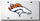Denver Broncos License Plate Laser Cut Silver - Rico Industries