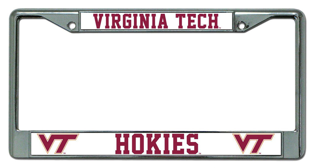 Virginia Tech Hokies License Plate Frame Chrome - Rico Industries