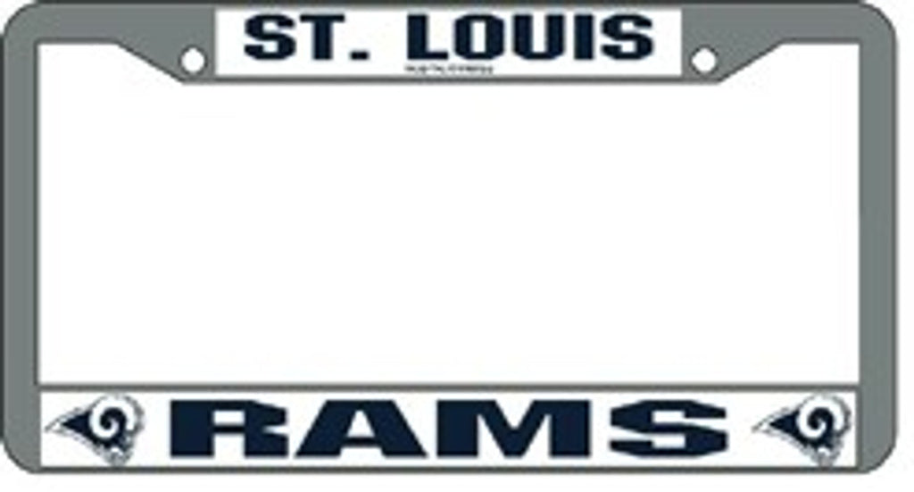 Los Angeles Rams License Plate Frame Chrome St. Louis Throwback CO - Rico Industries