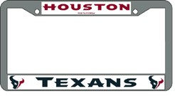 Houston Texans License Plate Frame Chrome - Rico Industries