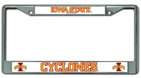 Iowa State Cyclones License Plate Frame Chrome - Rico Industries