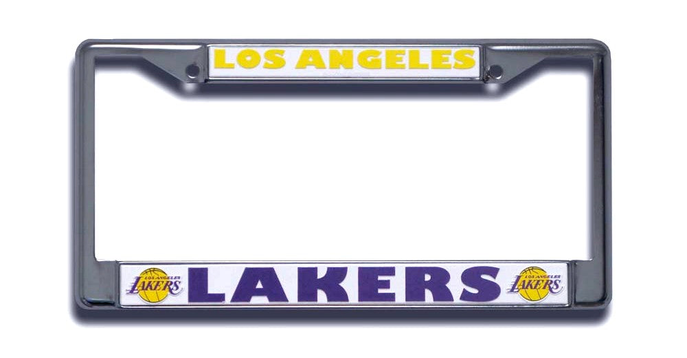 Los Angeles Lakers License Plate Frame Chrome - Rico Industries