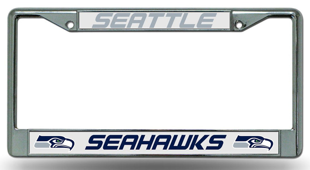 Seattle Seahawks License Plate Frame Chrome - Rico Industries