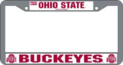 Ohio State Buckeyes License Plate Frame Chrome - Rico Industries