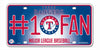 Texas Rangers License Plate #1 Fan - Rico Industries