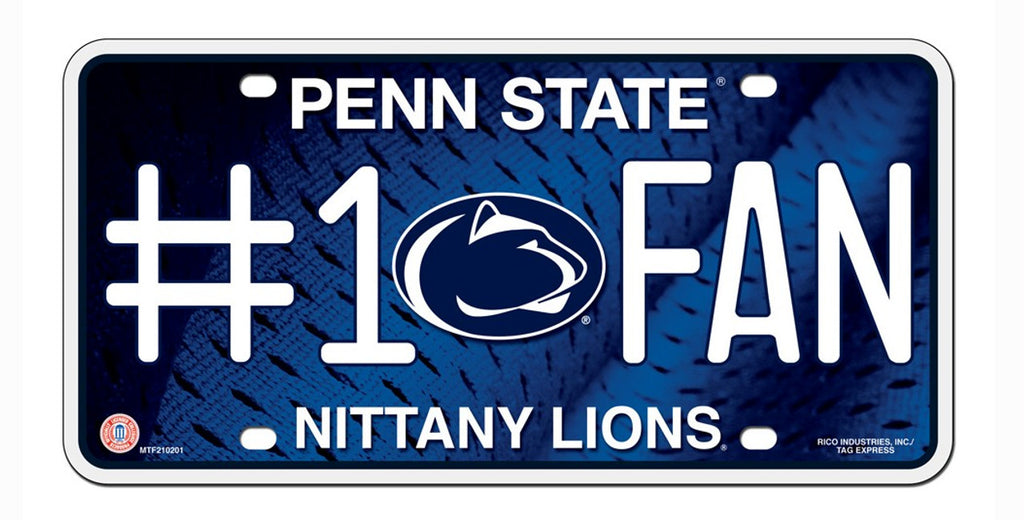 Penn State Nittany Lions License Plate #1 Fan - Rico Industries