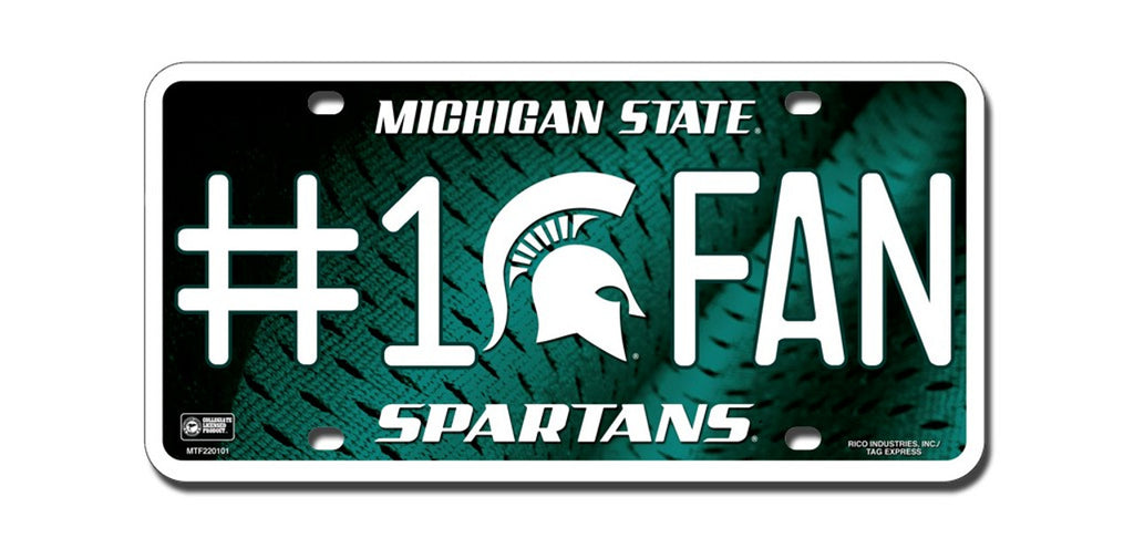 Michigan State Spartans License Plate #1 Fan - Rico Industries