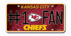 Kansas City Chiefs License Plate #1 Fan - Rico Industries
