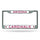 Arizona Cardinals License Plate Frame Chrome - Rico Industries