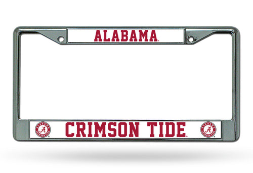 Alabama Crimson Tide License Plate Frame Chrome - Rico Industries