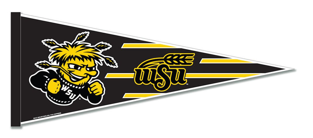 Wichita State Shockers Pennant 12x30 Carded Rico - Rico Industries