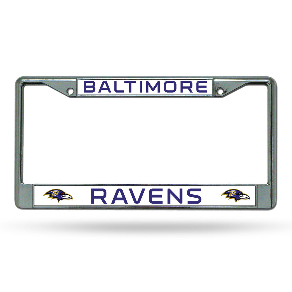 Baltimore Ravens License Plate Frame Chrome - Rico Industries