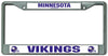 Minnesota Vikings License Plate Frame Chrome - Rico Industries