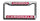Arizona Cardinals License Plate Frame Laser Cut Chrome - Special Order - Rico Industries