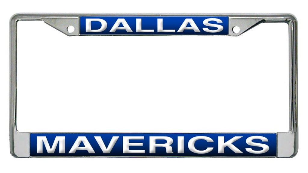 Dallas Mavericks License Plate Frame Laser Cut Chrome - Special Order - Rico Industries
