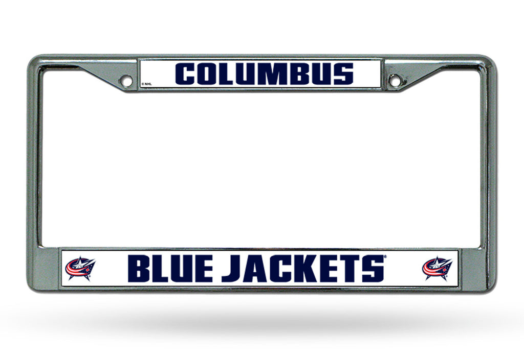 Columbus Blue Jackets License Plate Frame Chrome - Rico Industries