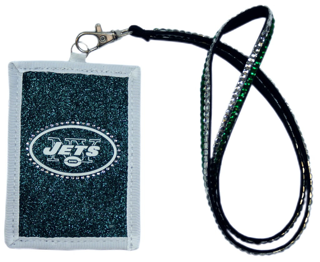 New York Jets Wallet Beaded Lanyard Style - Rico Industries