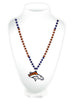 Denver Broncos Beads with Medallion Mardi Gras Style - Rico Industries
