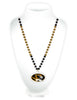 Missouri Tigers Beads with Medallion Mardi Gras Style - Special Order - Rico Industries