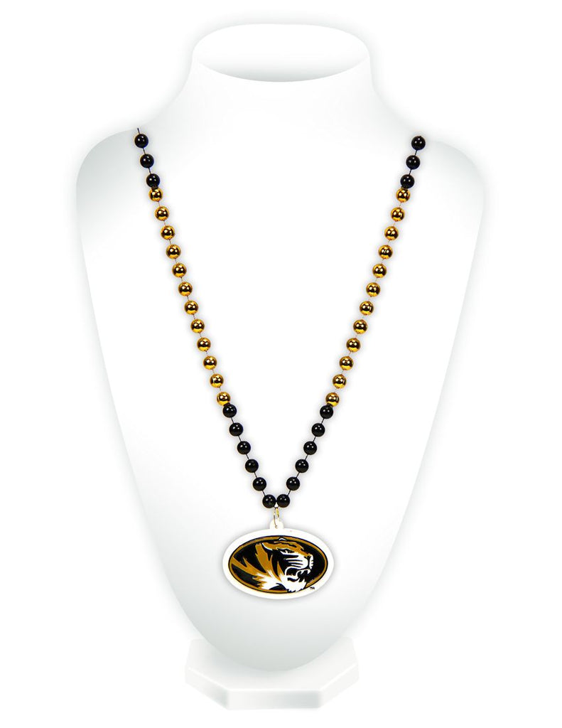 Missouri Tigers Beads with Medallion Mardi Gras Style - Special Order - Rico Industries