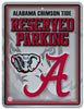 Alabama Crimson Tide Sign Metal Parking - 0.25