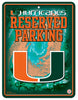 Miami Hurricanes Metal Parking Sign - Rico Industries