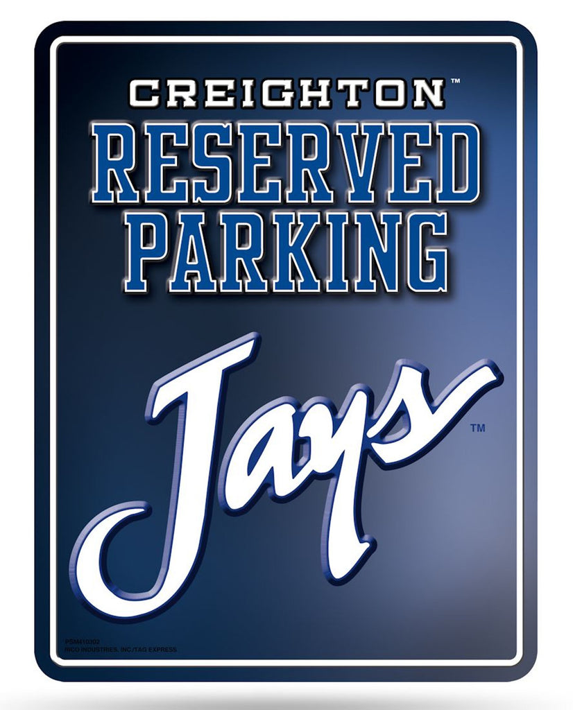 Creighton Bluejays Metal Parking Sign - Special Order - Rico Industries