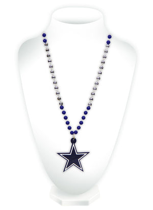 Dallas Cowboys Beads with Medallion Mardi Gras Style - Rico Industries