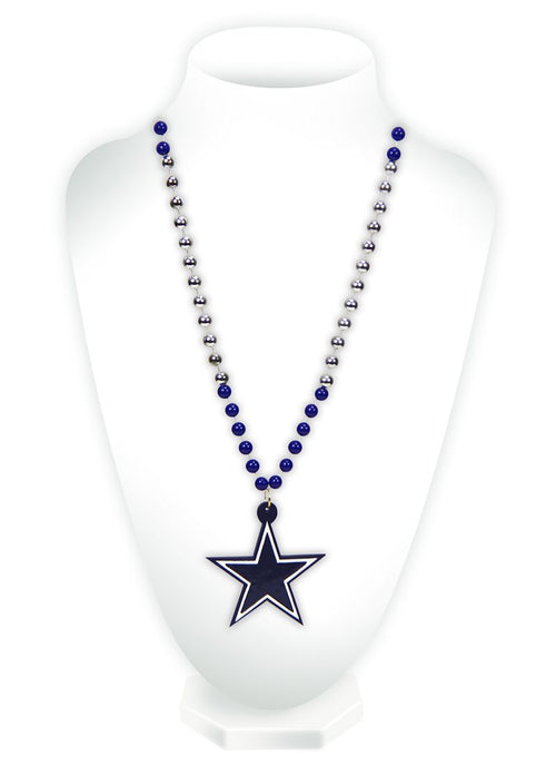 Dallas Cowboys Beads with Medallion Mardi Gras Style - Rico Industries