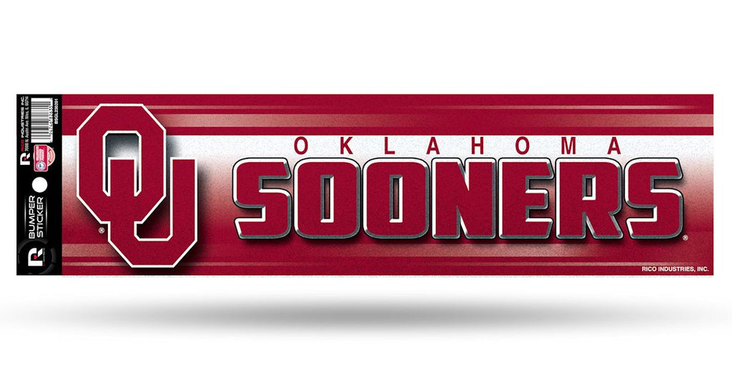 Oklahoma Sooners Decal Bumper Sticker Glitter - Rico Industries