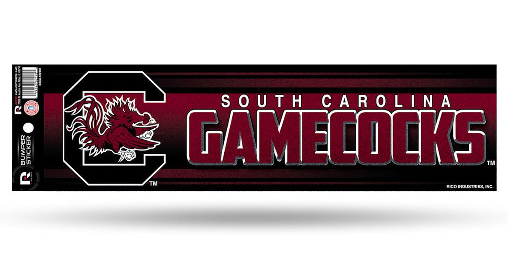South Carolina Gamecocks Decal Bumper Sticker Glitter - Rico Industries