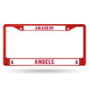 Los Angeles Angels License Plate Frame Metal Red - Rico Industries