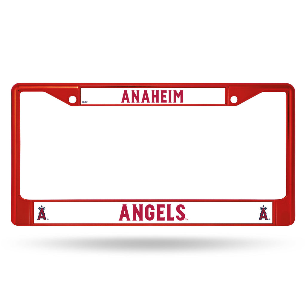 Los Angeles Angels License Plate Frame Metal Red - Rico Industries
