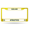 Oakland Athletics License Plate Frame Metal Yellow - Special Order - Rico Industries