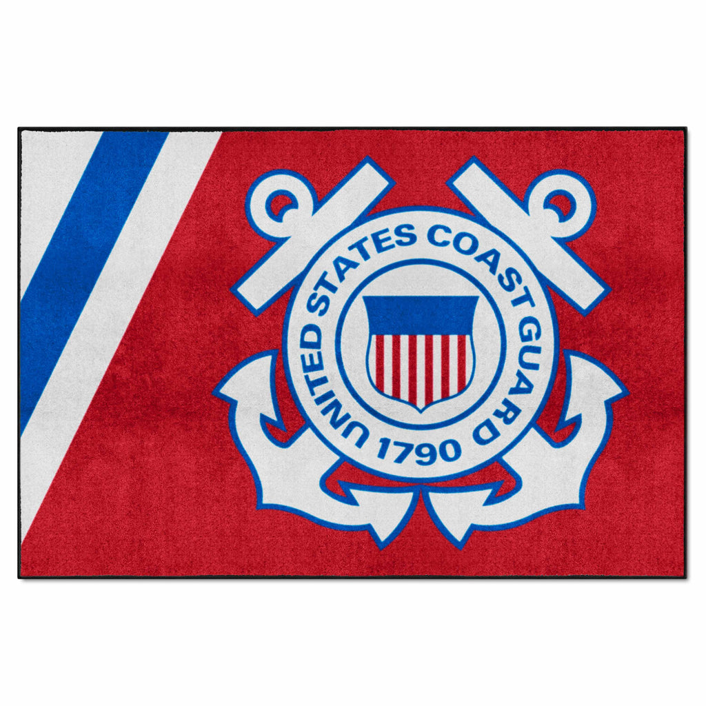 Fanmats - U.S. Coast Guard 5x8 Rug 59.5''x88''
