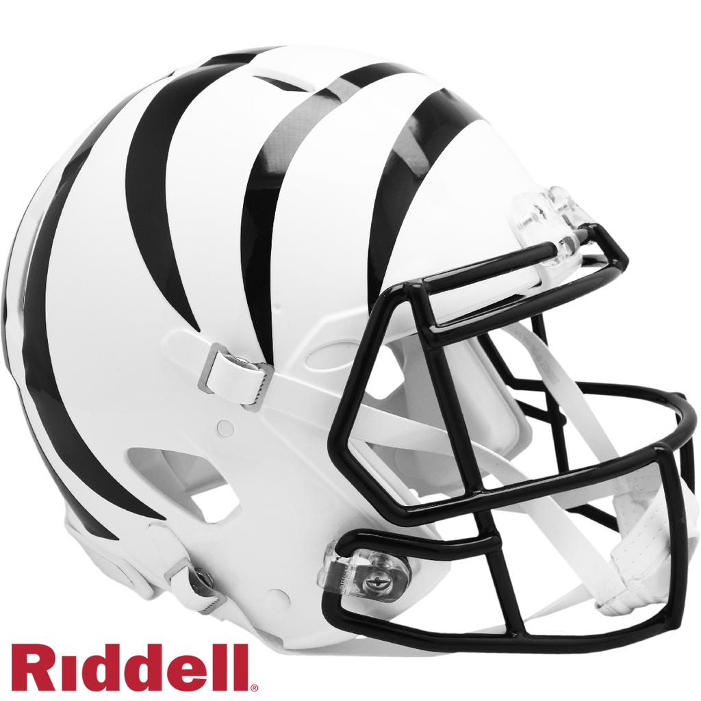 Cincinnati Bengals Helmet Riddell Authentic Full Size Speed Style On-Field Alternate - Riddell