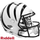 Cincinnati Bengals Helmet Riddell Replica Full Size Speed Style On-Field Alternate - Riddell