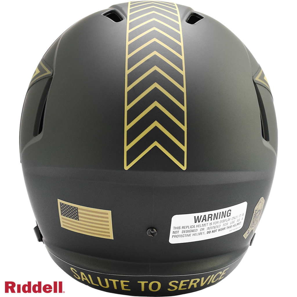 Dallas Cowboys Helmet Riddell Replica Full Size Speed Style Salute To Service 2025 - 11