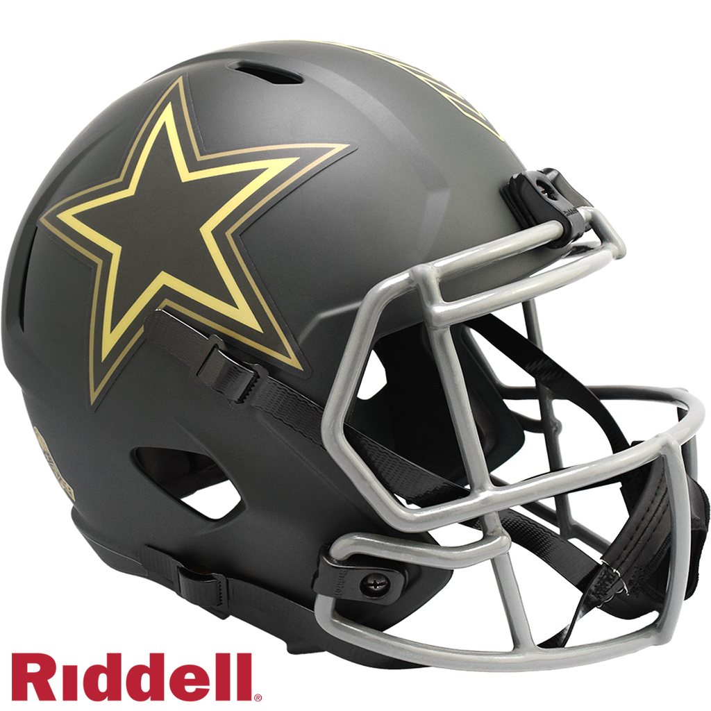 Dallas Cowboys Helmet Riddell Replica Full Size Speed Style Salute To Service 2025 - 11