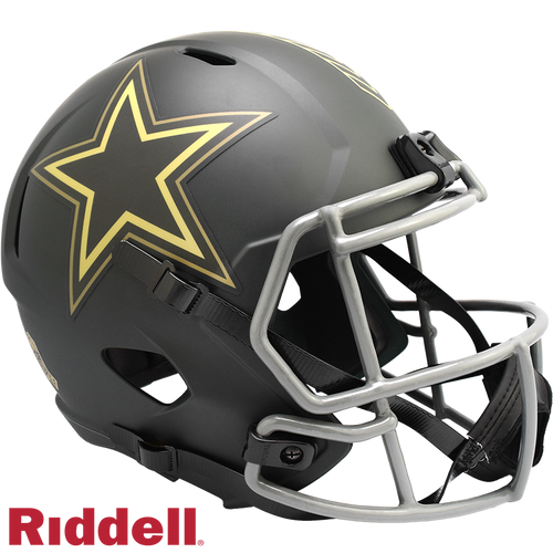 Dallas Cowboys Helmet Riddell Replica Full Size Speed Style Salute To Service 2025 - 11