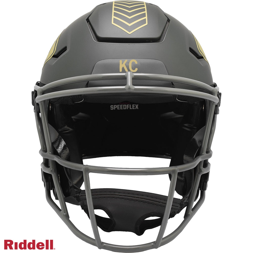 Kansas City Chiefs Helmet Riddell Authentic Full Size SpeedFlex Style Salute To Service 2025 - 11