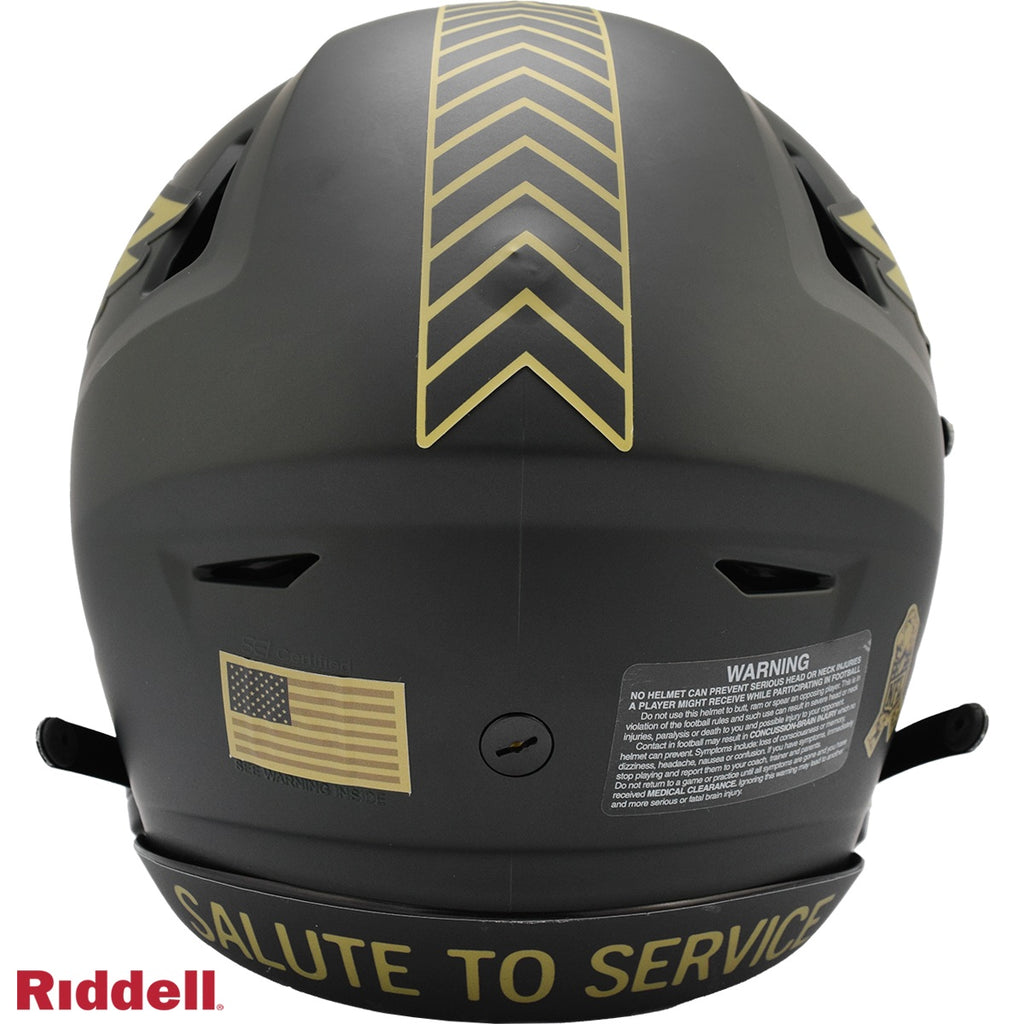 Philadelphia Eagles Helmet Riddell Authentic Full Size SpeedFlex Style Salute To Service 2025 - 11