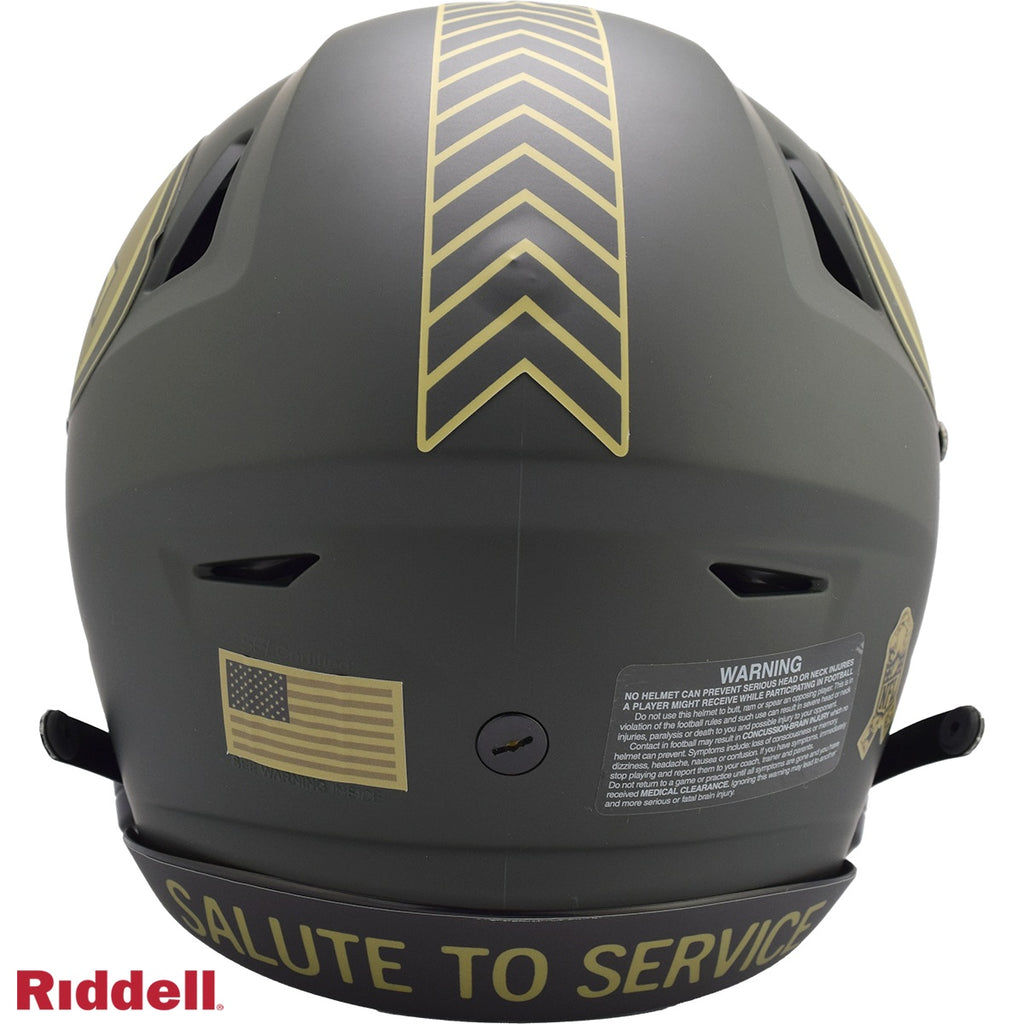 Green Bay Packers Helmet Riddell Authentic Full Size SpeedFlex Style Salute To Service 2025 - 11