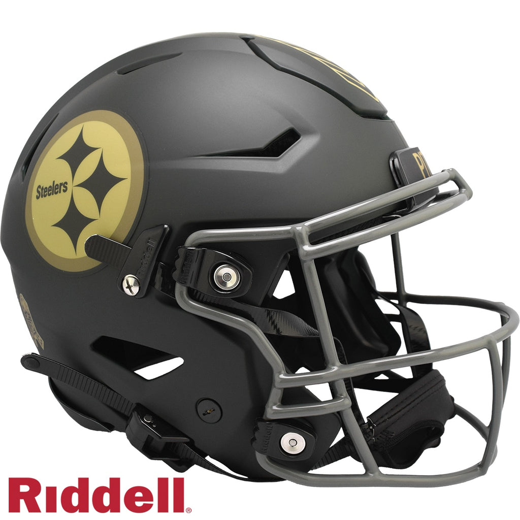 Pittsburgh Steelers Helmet Riddell Authentic Full Size SpeedFlex Style Salute To Service 2025 - 11
